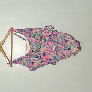 Yitty Demi One Colorful Abstract Print Swimsuit Size 6X